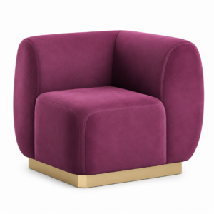 Athena Modular Sofa Cover Right Berry