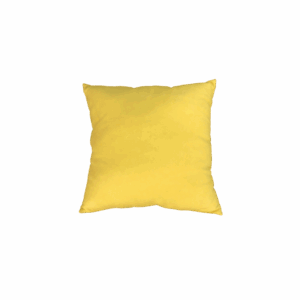 14x14 Lemon Yellow Cotton Pillow