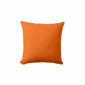 15x15 Orange Burlap Pillow