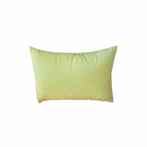 17x11 Yellow Pillow w/ Small Stitched Lines