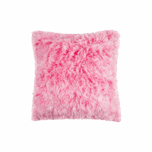 17x17 Light Pink Shag Pillow