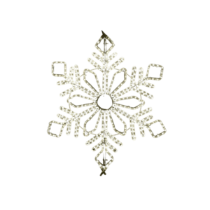 24" Winter Snowflake - Warm White