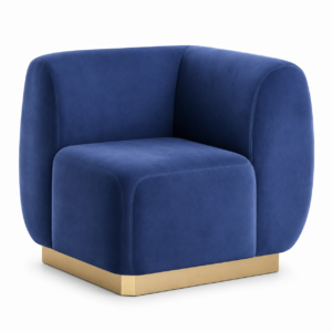 Athena Modular Sofa Cover Right Sapphire