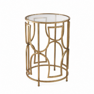 Gold Greek Geo Side Table