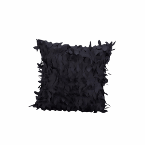 Black Shag Pillow