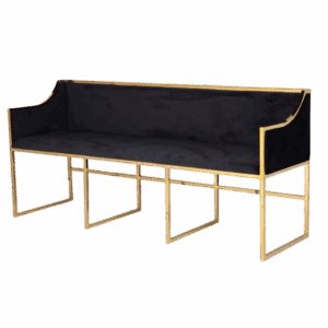 Black & Gold Velvet Oliver Sofa