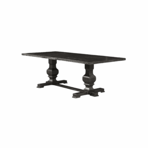 Black Vintage Wood Dining Table