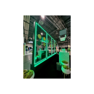 Black Wood w/ Green LED Vertical Panels