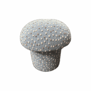 Blue Mushroom Ottoman