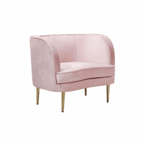 Blush Pink Velvet Club Chair