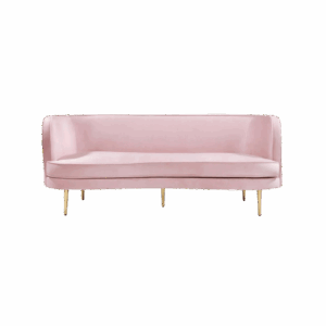 Blush Pink Velvet Sofa