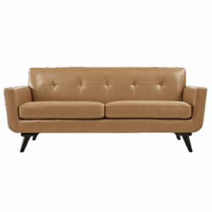 Camel Brown Leather Sofa