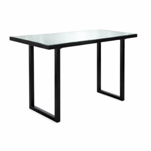 6' Black Conversation Table