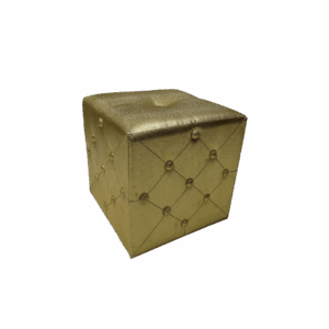 Gold Croc Ottoman