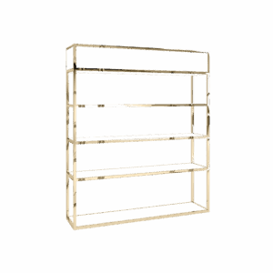 Gold and White Plato Back Bar