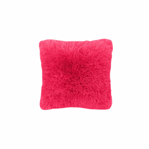 Hot Pink Shag Pillow