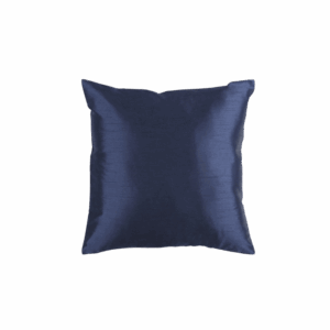 Navy Blue Taffeta Pillow