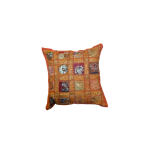 Orange Indian Bohemian Decorative Pillow