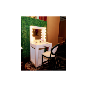 Sleek White Vanity Counter