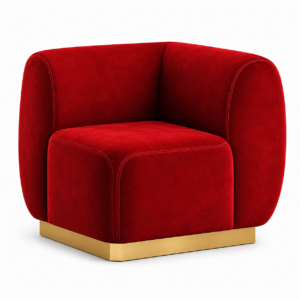Athena Modular Sofa Covers Right Crimson