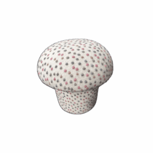White Mushroom Ottoman