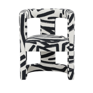 Black and White Zebra Accent Chair