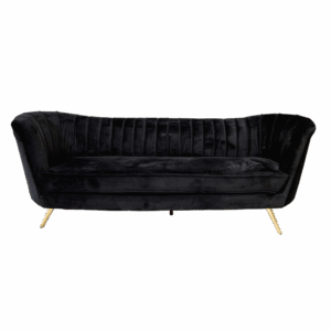 Black Velvet Madeline Sofa