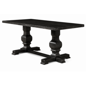 Black Vintage Wood Dining Table