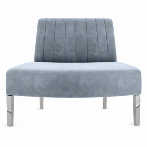 Blue Velvet Cover – Poseidon Modular Sofa Outside