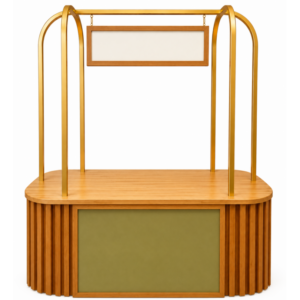 White Oak Portable Buffet Station