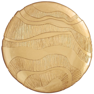 Gold Waves Charger Plate