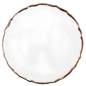 Rose Gold Scalloped Edge Charger Plate