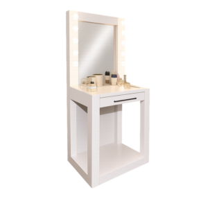 Sleek White Vanity Counter