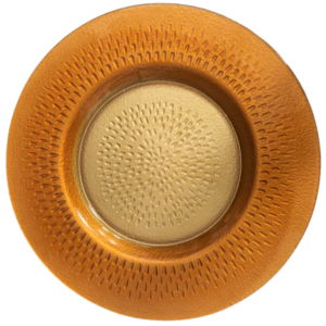 Yellow and Gold Charger Plate