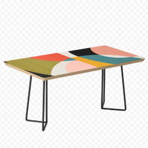 Multicolored Modern Geometric Coffee Table