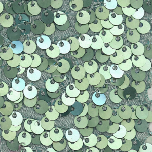 90" x 90" Aquamarine Mini Sequin Overlay