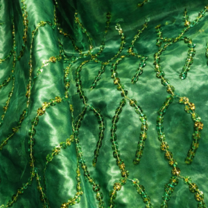 90" Key Lime Shaped Sequin Round