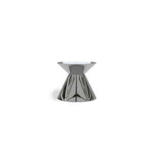 16" H Silver Polished Apollo Side Table