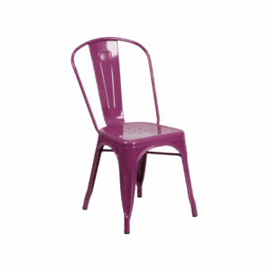 Purple Metal Farm Dining Chair