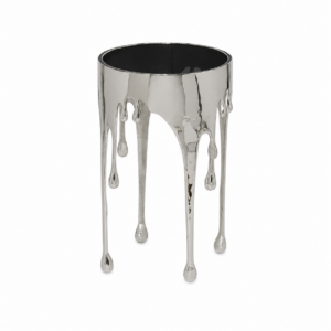 Silver Drip Side Table