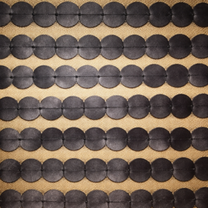 90" x 90" Black Mini Leather Dot Overlay