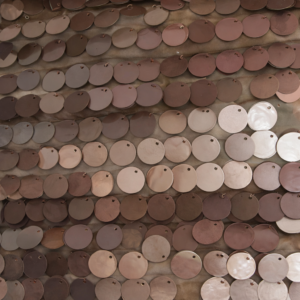 90"X90" Blush Paillette Overlay