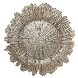 Gold Glass Reef Charger Plate