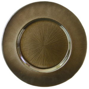 Bronze Stardust Glass Charger