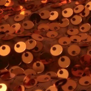 90" x 90" Copper Mini Sequin Overlay