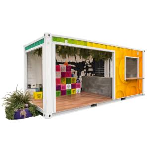 20' W Shipping Container- Food Station