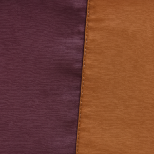 90"X90" Eggplant w/Copper Stain Border Chiffon Overlay