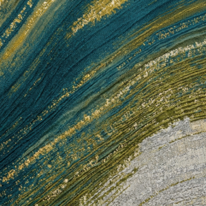 132" Emerald Shibori Stripe