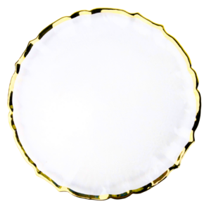 Gold Scalloped Edge Charger Plate