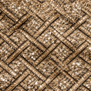 90"X90" Gold Square Sequin Overlay